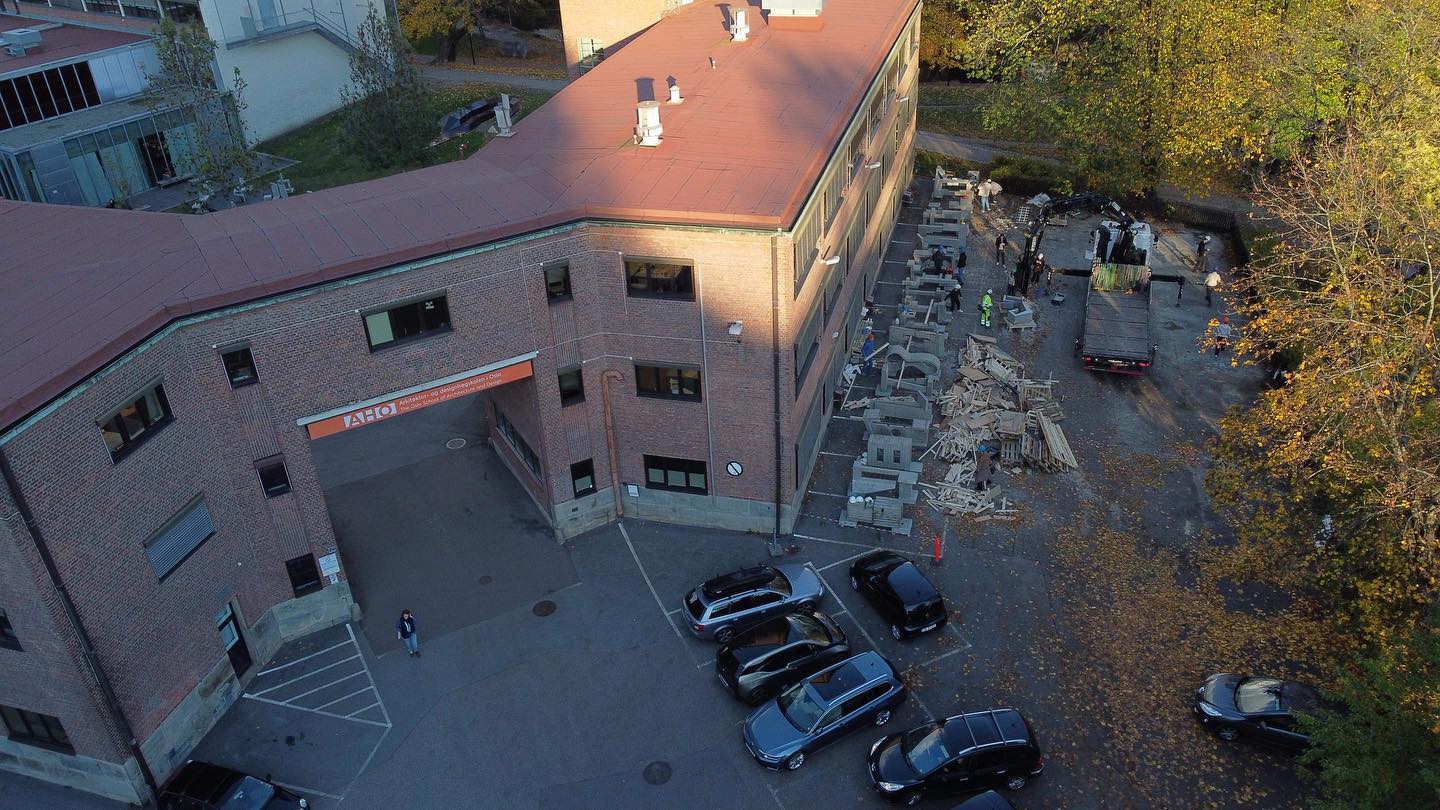 Linjen - Concrete Seating Area